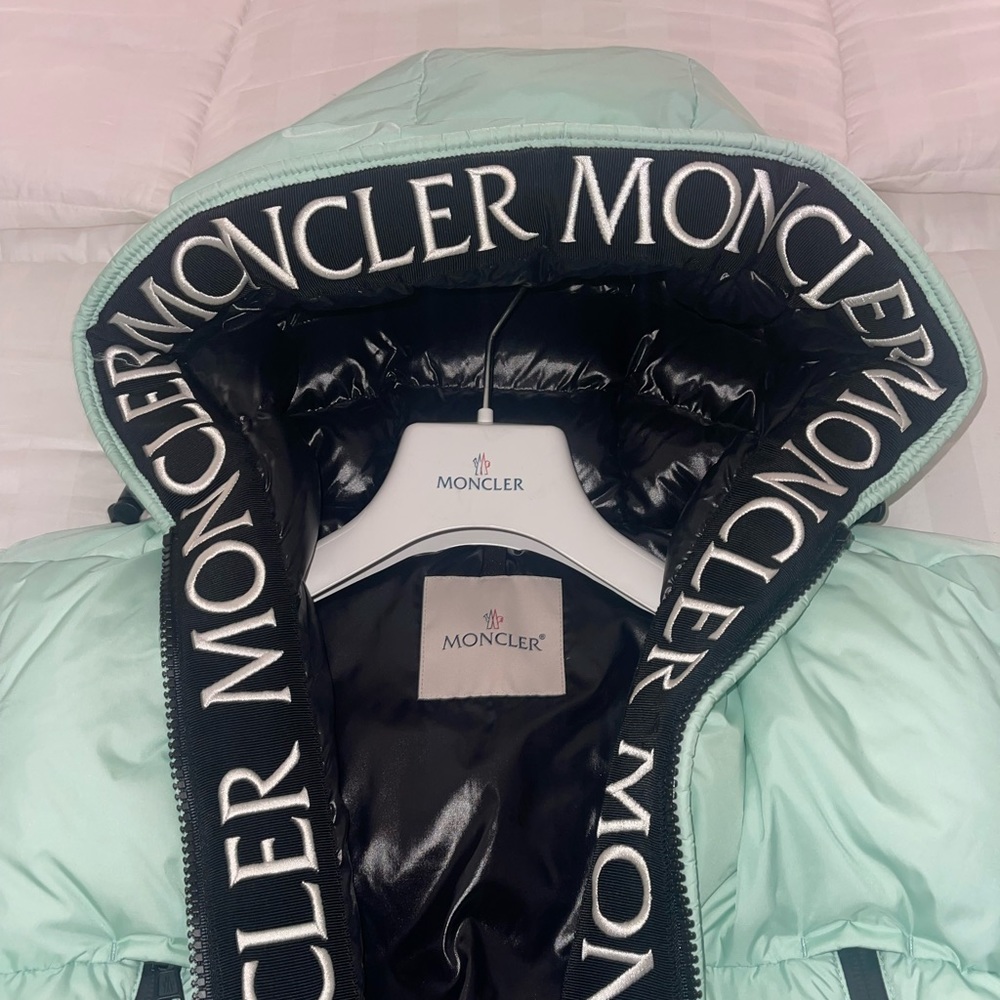 Brand New Moncler Montcla Down Jacket Mint Green